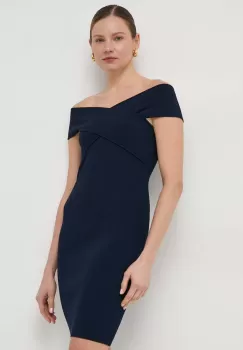 MICHAEL Michael Kors rochie culoarea albastru marin, mini, mulata imagine