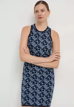 MICHAEL Michael Kors rochie culoarea albastru marin, mini, mulata imagine