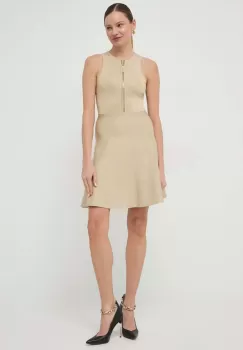 MICHAEL Michael Kors rochie culoarea auriu, mini, evazati imagine