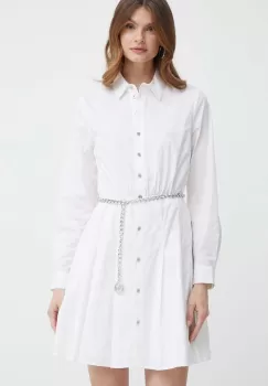 MICHAEL Michael Kors rochie culoarea bej, mini, evazati imagine