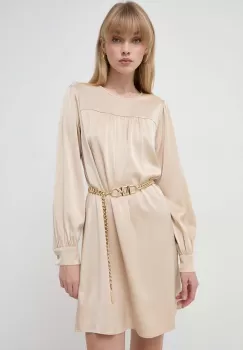 MICHAEL Michael Kors rochie culoarea bej, mini, evazati imagine