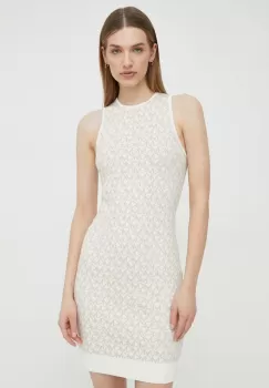 MICHAEL Michael Kors rochie culoarea bej, mini, mulata imagine