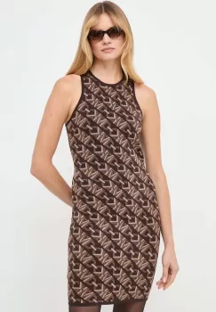 MICHAEL Michael Kors rochie culoarea maro, mini, mulata imagine