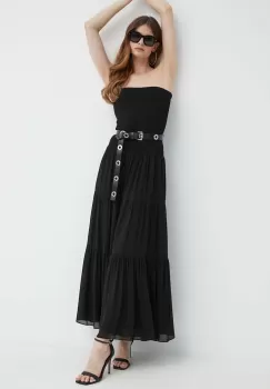 MICHAEL Michael Kors rochie culoarea negru, maxi, evazati imagine