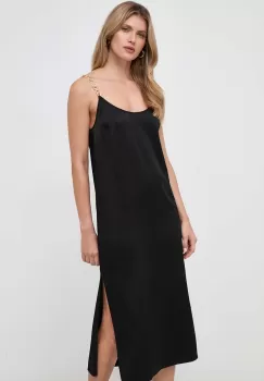 MICHAEL Michael Kors rochie culoarea negru, midi, drept imagine
