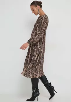 MICHAEL Michael Kors rochie culoarea negru, midi, oversize imagine