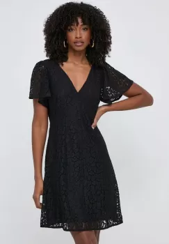 MICHAEL Michael Kors rochie culoarea negru, mini, evazati imagine