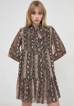 MICHAEL Michael Kors rochie culoarea negru, mini, evazati imagine