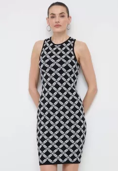 MICHAEL Michael Kors rochie culoarea negru, mini, mulata imagine