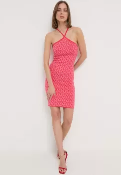 MICHAEL Michael Kors rochie culoarea roz, mini, mulata imagine