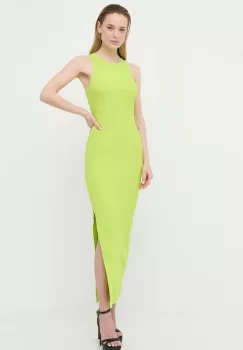 MICHAEL Michael Kors rochie culoarea verde, maxi, mulata imagine