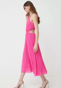 MICHAEL Michael Kors rochie culoarea violet, maxi, evazati imagine