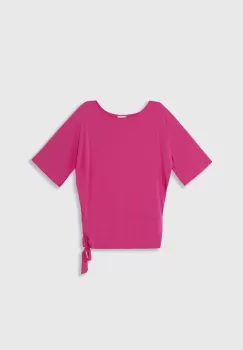 MICHAEL Michael Kors rochie de plaja SIDE TIE COVER UP culoarea roz, MM7M749 imagine