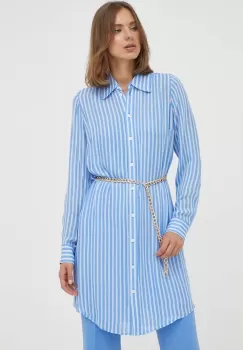 MICHAEL Michael Kors rochie din amestec de matase mini, oversize imagine