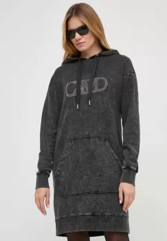 MICHAEL Michael Kors rochie din bumbac culoarea gri, mini, oversize imagine