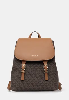 MICHAEL Michael Kors rucsac QUINN culoarea maro, mic, cu imprimeu, 30T5GQNB2B imagine