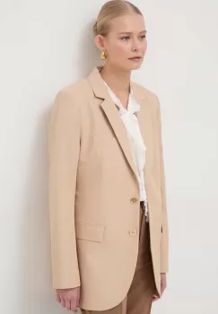 MICHAEL Michael Kors sacou culoarea bej, un singur rand de nasturi, neted imagine