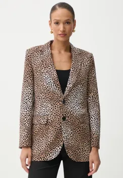 MICHAEL Michael Kors sacou culoarea maro, un singur rand de nasturi, modelator, MR5100CGQ0 imagine