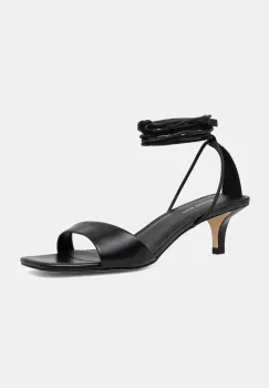 MICHAEL Michael Kors sandale de piele Jaida culoarea negru, 40S5JDMS2L.001 imagine
