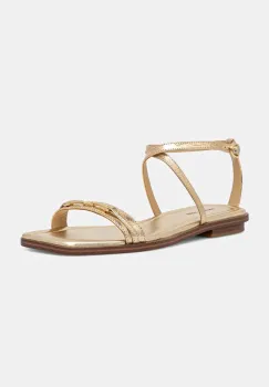 MICHAEL Michael Kors sandale de piele Lena femei, culoarea auriu, 40S5LEFS1M.740 imagine