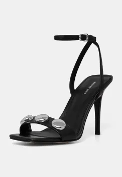 MICHAEL Michael Kors sandale de piele Liana Dome Stud Sandal culoarea negru, 40R6LNHS2L.001 imagine