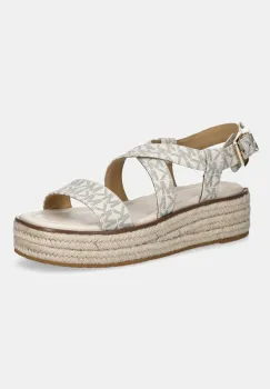 MICHAEL Michael Kors sandale Lynn femei, culoarea bej, cu platforma, 40S5LYFS1B.150 imagine