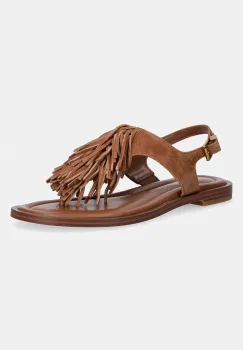 MICHAEL Michael Kors sandale pentru femei, din piele intoarsa Indra Thong Sandal imagine