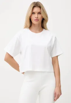 MICHAEL Michael Kors tricou din bumbac culoarea alb, MF551TR2ZU imagine