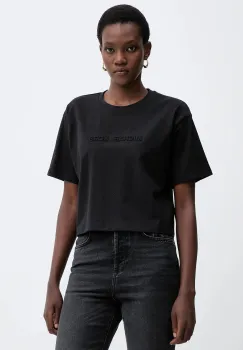 MICHAEL Michael Kors tricou din bumbac culoarea negru, MF551TR2ZU imagine