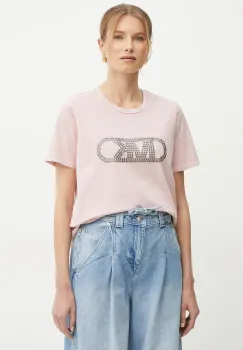 MICHAEL Michael Kors tricou din bumbac femei, culoarea roz, MS551SC491 imagine