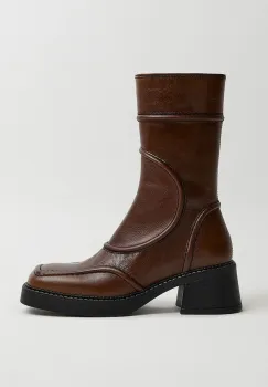 Miista botine cu toc pentru femei din piele Malene imagine