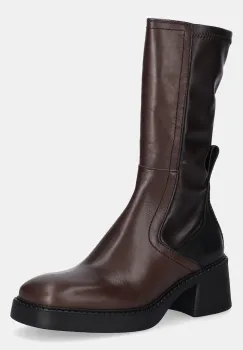 Miista botine Fabi culoarea maro, cu toc drept, E8_3976 imagine