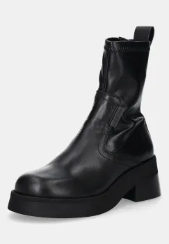 Miista botine Oliana culoarea negru, cu toc drept, E8_3119 imagine