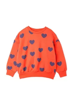 Mini Rodini bluza copii Hearts culoarea rosu, modelator imagine
