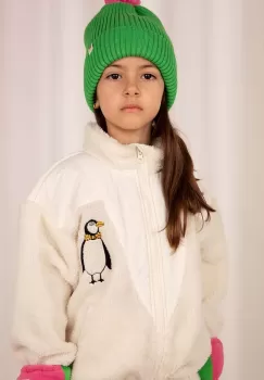Mini Rodini caciula de bumbac pentru copii culoarea verde, bumbac imagine