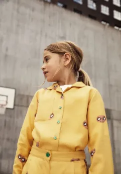 Mini Rodini camasa copii E.T. culoarea galben, 25820153 imagine