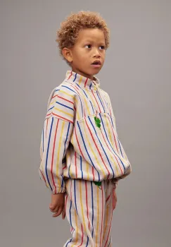 Mini Rodini hanorac de bumbac pentru copii Clover culoarea gri, cu model, 25720144 imagine