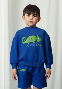 Mini Rodini hanorac de bumbac pentru copii Lizard cu imprimeu, 2522016660 imagine