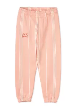 Mini Rodini pantaloni de trening din bumbac pentru copii culoarea roz, modelator imagine