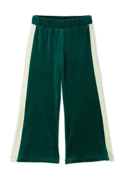 Mini Rodini pantaloni de trening din bumbac pentru copii Sailor culoarea verde, neted, 2513012075 imagine