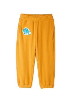 Mini Rodini pantaloni de trening pentru copii Mammoths culoarea bej, uni, 25710132 imagine