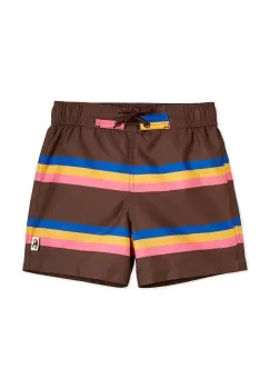 Mini Rodini pantaloni scurti de baie copii culoarea maro imagine
