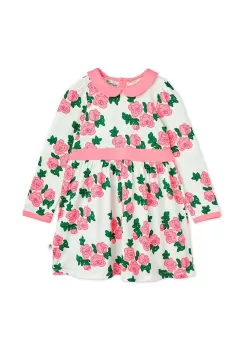 Mini Rodini rochie din bumbac pentru copii culoarea roz, mini, evazati imagine