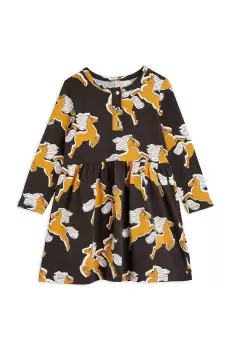 Mini Rodini rochie fete culoarea negru, mini, evazati imagine