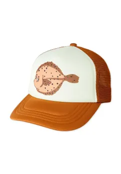 Mini Rodini sapca de baseball pentru copii Flundra culoarea maro, cu imprimeu, 2526510516 imagine