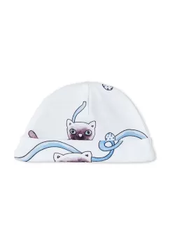 Mini Rodini sapca din bumbac pentru bebelusi culoarea alb, bumbac, din tesatura neteda imagine