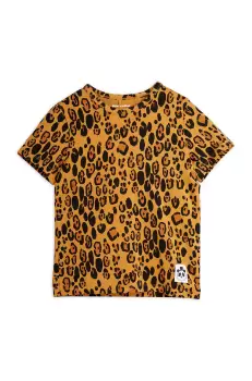 Mini Rodini tricou copii culoarea bej imagine