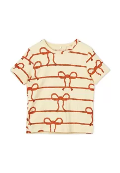 Mini Rodini tricou copii culoarea galben, modelator imagine