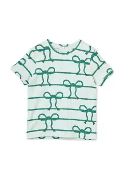 Mini Rodini tricou copii culoarea verde, modelator imagine