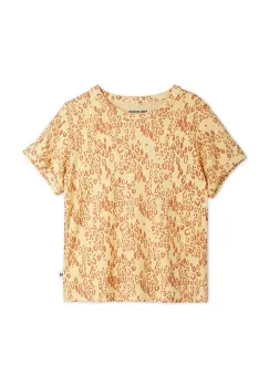 Mini Rodini tricou copii Mini leopard culoarea maro, 1100029313 imagine
